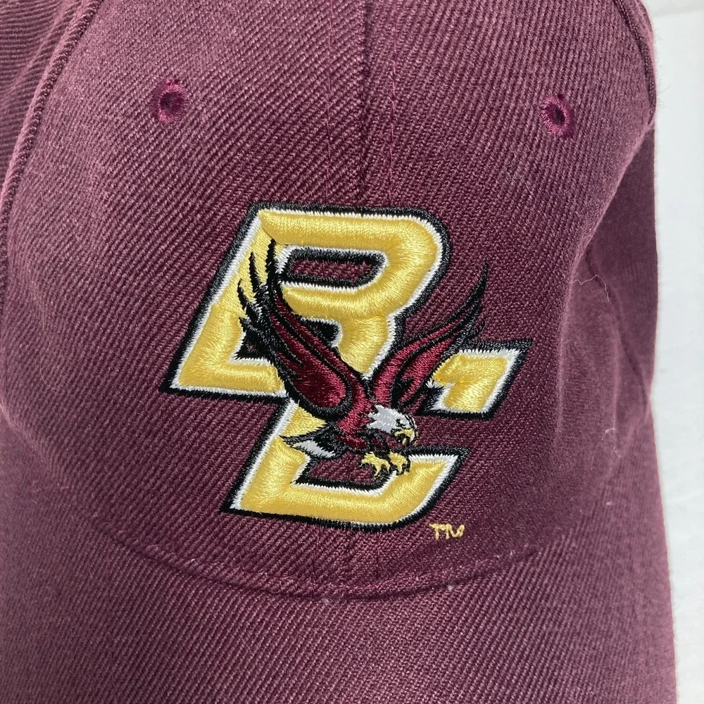 Boston College Eagles Cap Hat Adult Maroon Adjustable Wool Blend Embroidered